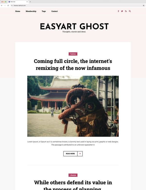 Theme 'Easyart' demo image